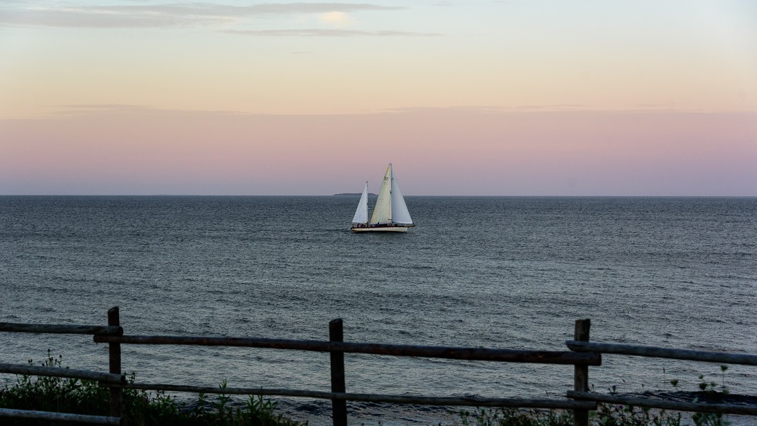 Sailing into the sunset