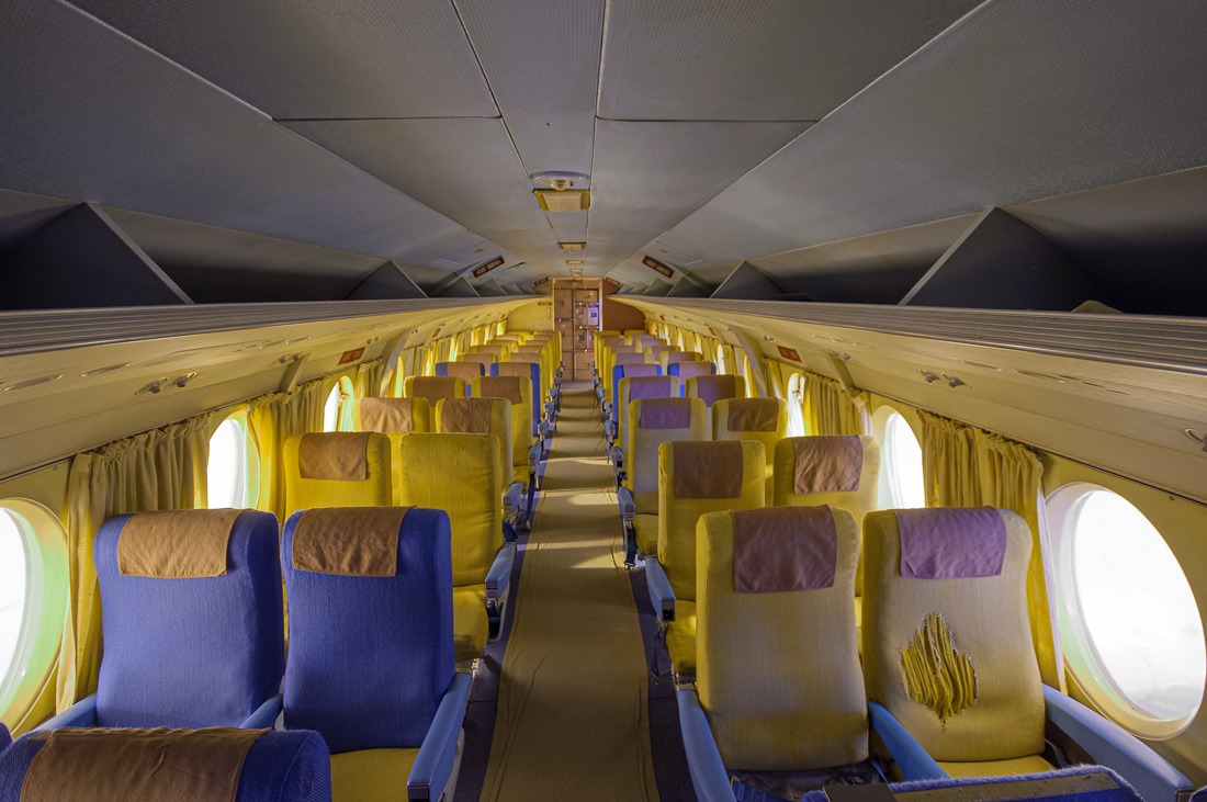 Decommissioned airplane