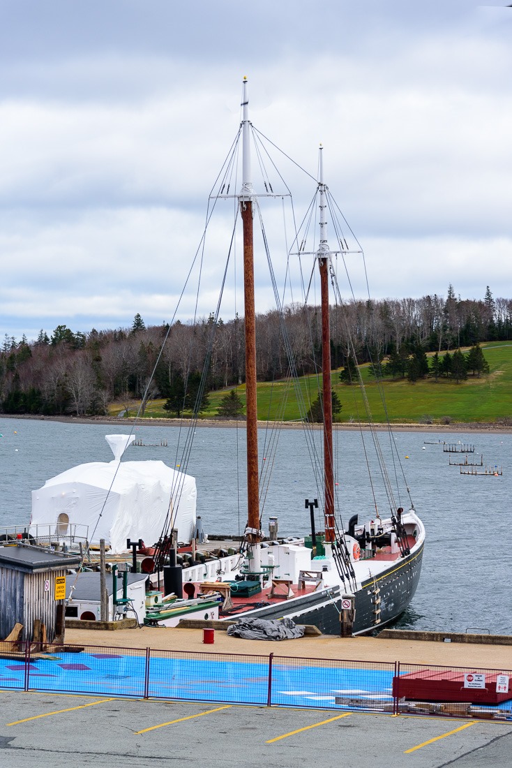 Bluenose II tied up