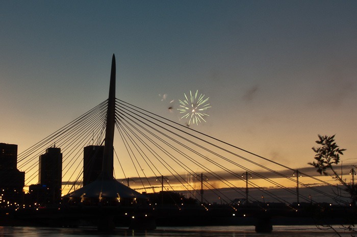 Daylight fireworks