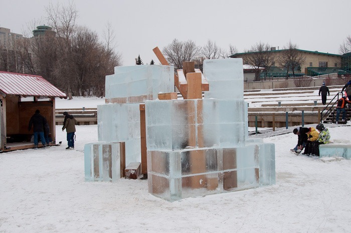 Icy Hot warming hut