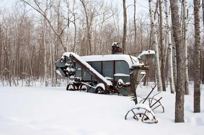 Old Case thresher