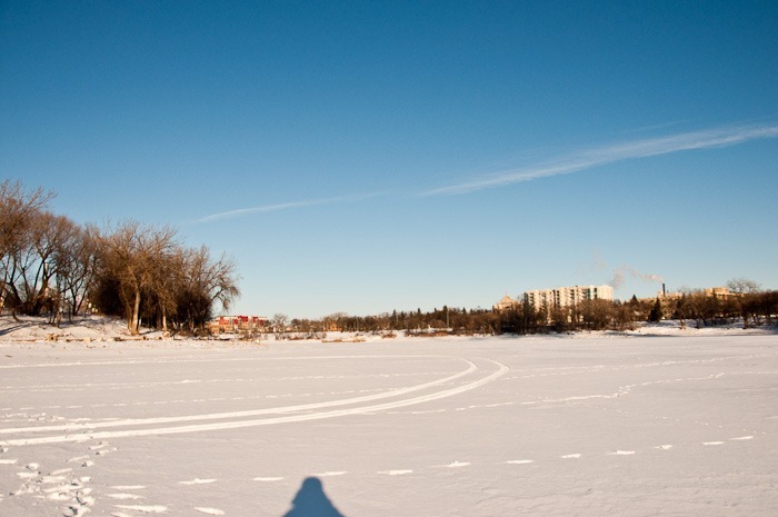 The Red River and “white” snow