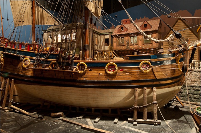 The Nonsuch in for dry maintenance