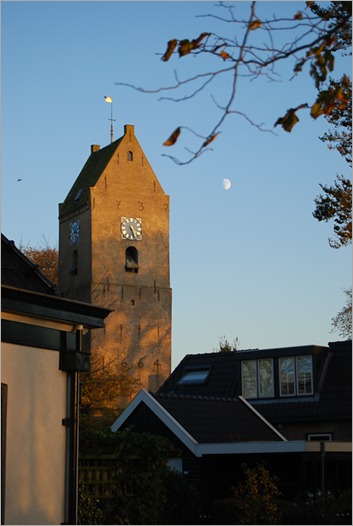 The bell tower of a long gone church dating from 1664