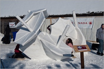 This year’s Snow Sculptures (Quebec)