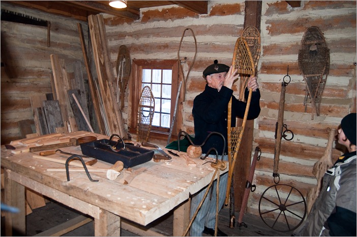 Making snow-shoes