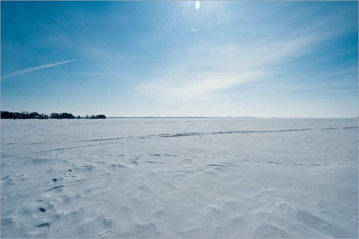 On Lake Manitoba waiting for fish