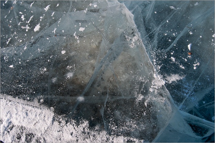 3-4 feet thick ice