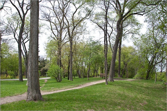 The old dike protecting the premises