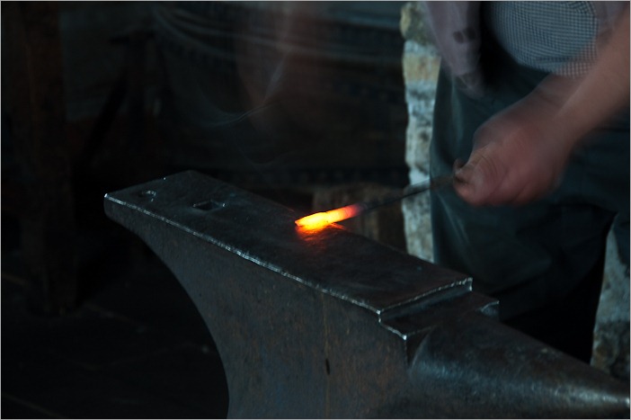 Blacksmith at work