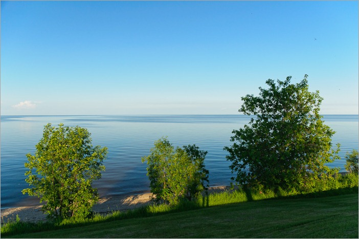 Arriving at Lake Winnipeg